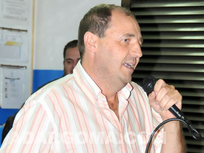 &Aacute;ngel Ortega, presidente del Santa Rita (foto: Raquel Perdomo)