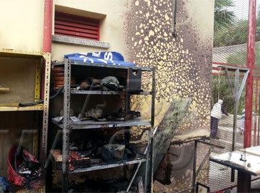 Incendio en La Presa