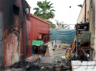 Incendio en La Presa