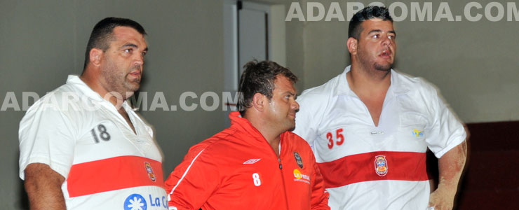 Luis Guedes, Javi Monz�n y A�aterve Abreu en San Gin�s 2008 (foto: Raquel Perdomo)