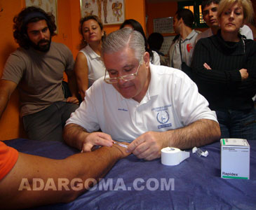 El MAN Adargoma en una completa sesi&oacute;n de masaje